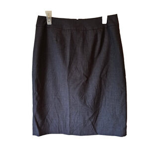 Calvin Klein Women Sz 8 Charcoal Gray Pencil Skirt Lined w/back zipper and Slit